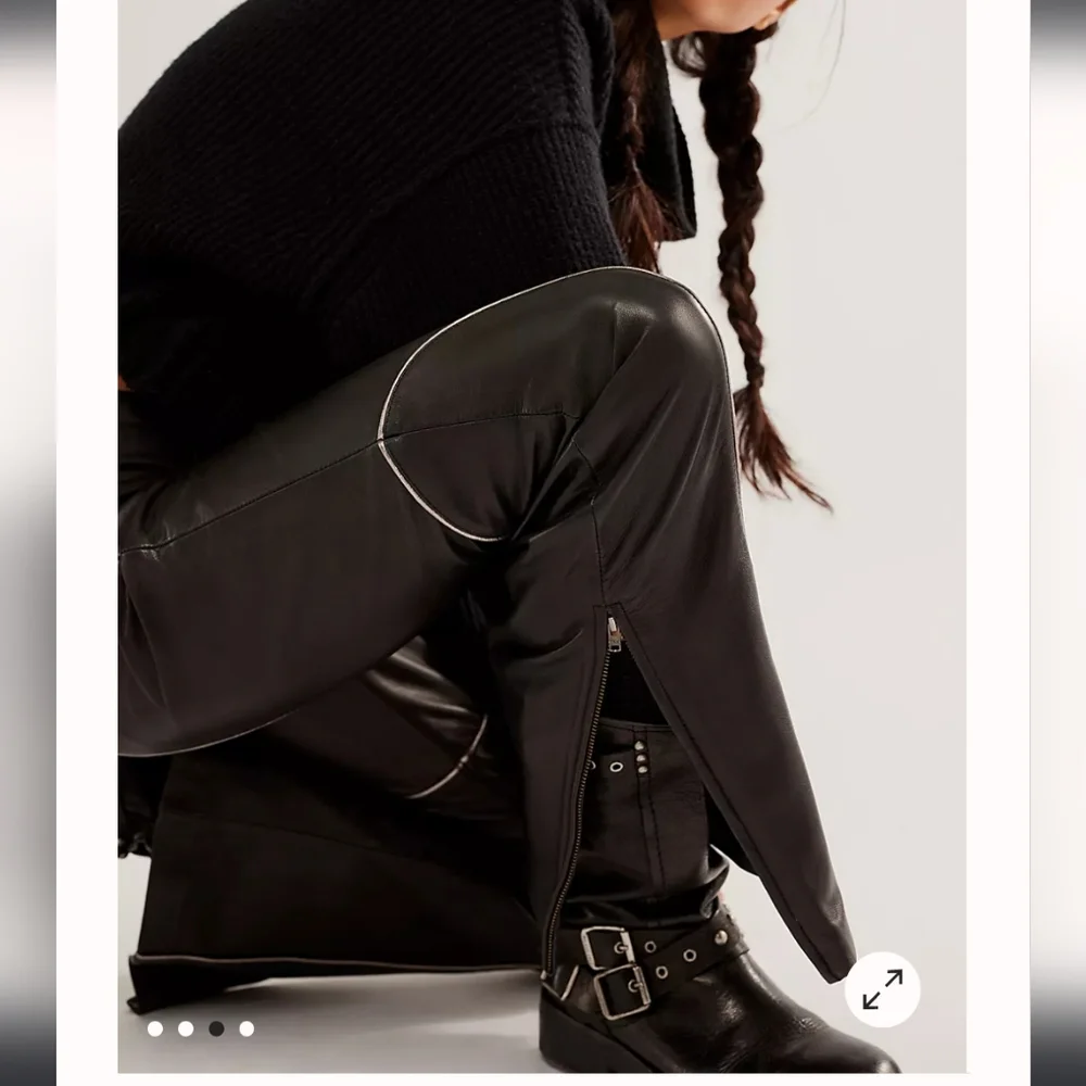 Understated Leather Grand Prix Pants for Free People